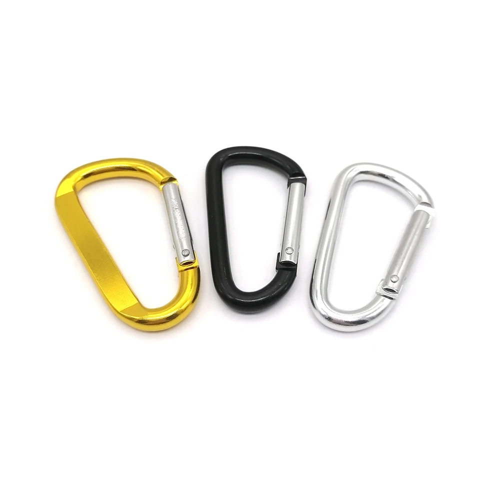 Carabiner factory direct wholesale carabiner hook hardware 304 316 springs stainless steel climbing button snap hooks carabiner