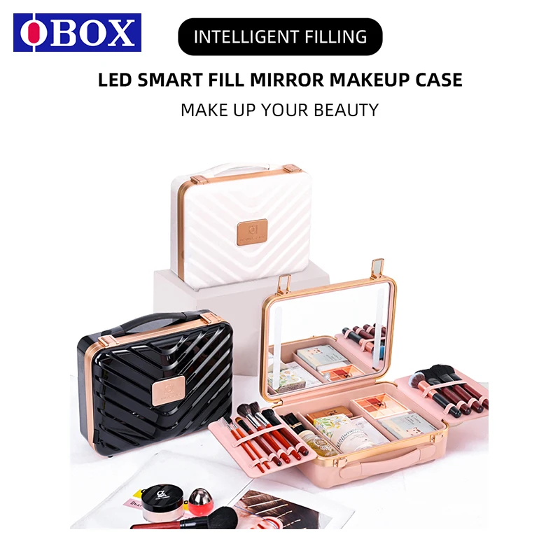 OBOX Professional Makeup Case Soft Beauty Bag Train Case Zipper Fashionable Cosmetics Case Competitive Price Just for Travel
