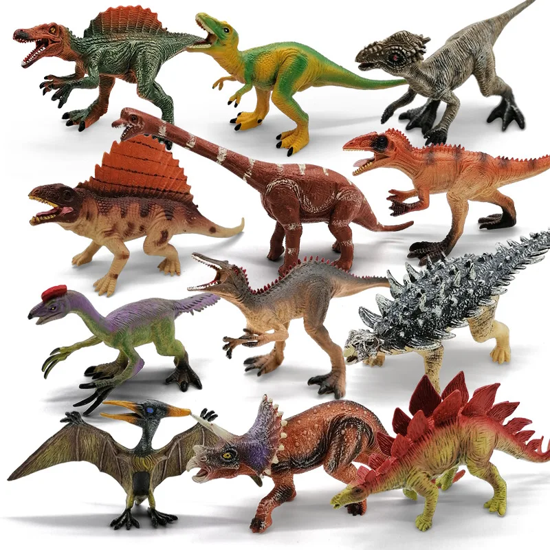 25 Pc Pretend Play Dinosaur Toys Life like Fun Figures in Assorted Colors B1542 