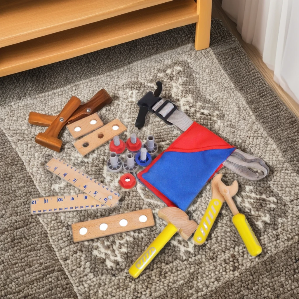 Деревянный игровой домик игрушечный детский Винт инструмент с деревянным гаечным ключом Набор детских инструментов