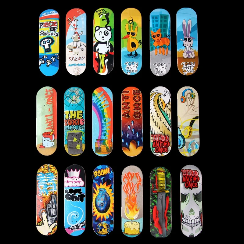Wholesales Price Pack Finger Board Deck Truck Skateboard Graphic