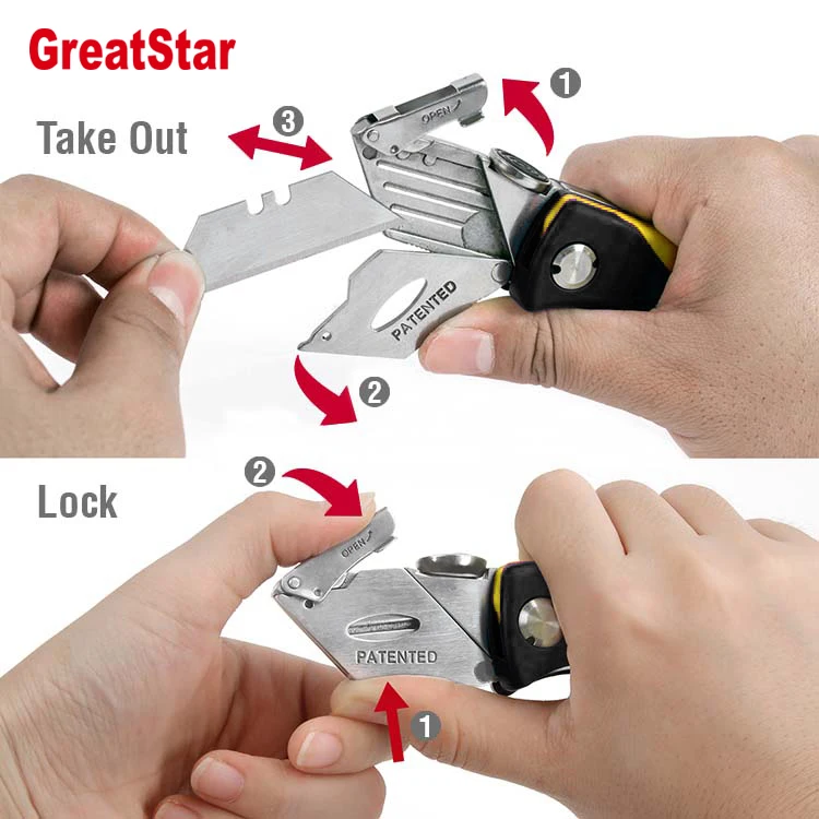 Folding Quick Change Lock Back Utility Knife