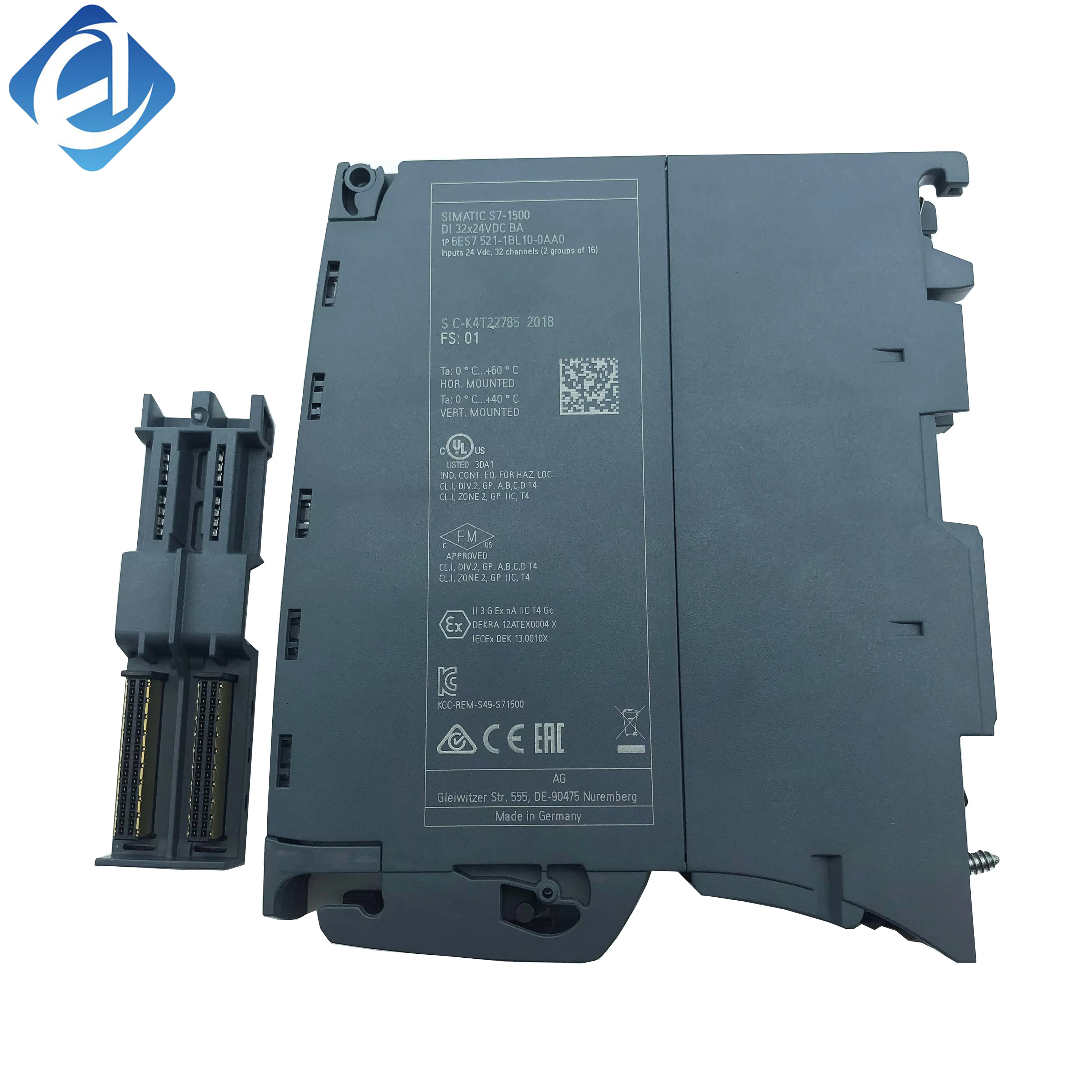 New Original 6ES7 521-1BL10-0AA0 6ES7521-1BL10-0AA0 Siemens , SIMATIC S7-1500 digital input module. Used for industrial automation signal acquisition. Features 32 DI channels, 24V DC, fast response, 