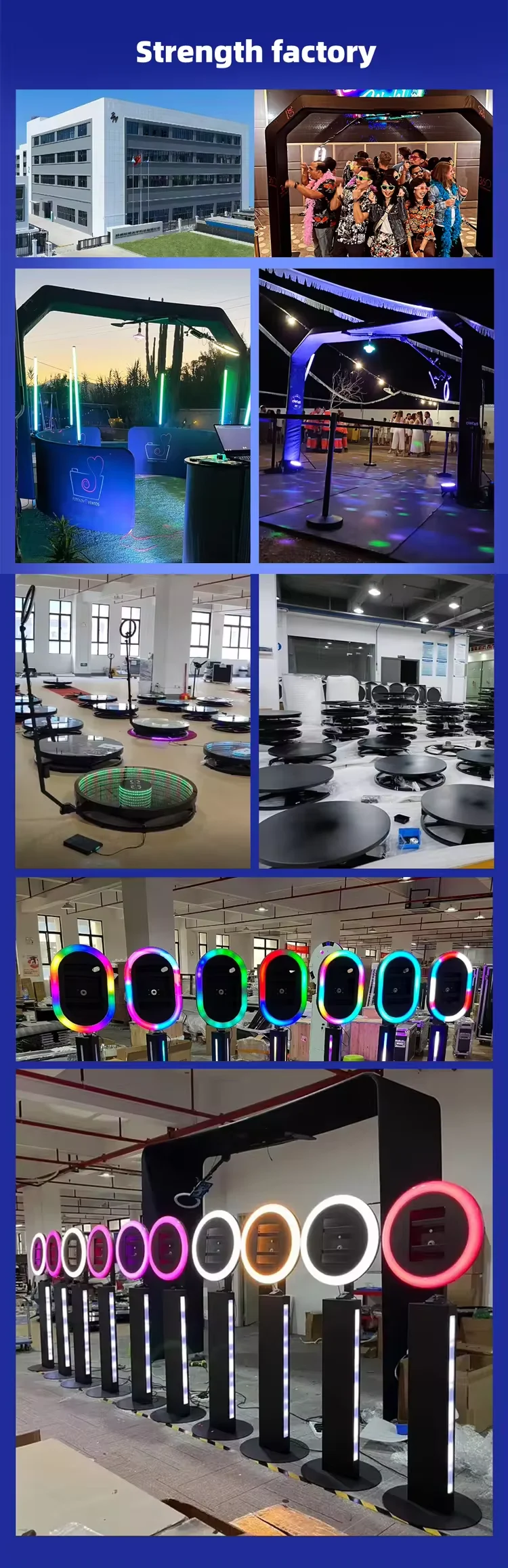 2025 New Design Overhead 360 Photo Booth Hsg for Wedding and Event 360 Photo Booth Enclosure Backdrop Sky