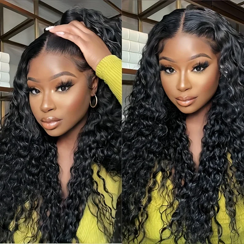 Deep Wave Clip ins Human Hair Extensions for Women 8Pcs_voghion.com