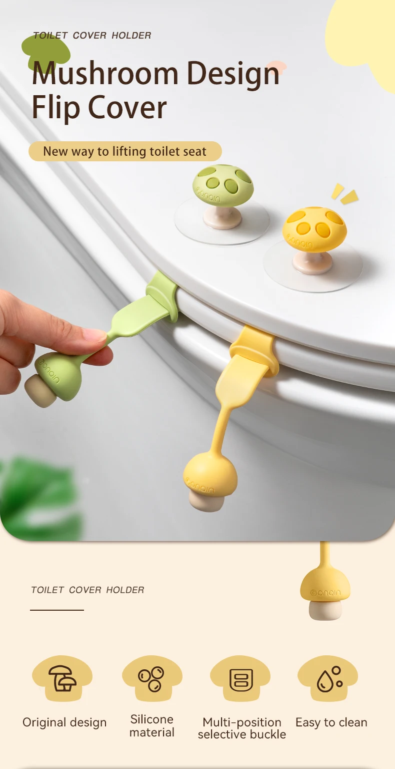 Creative Bathroom Toilet Seat Cover Lifter Avoid Direct Contact Cover Toilet Seat Lifter  seat opener non-dirty hand toilet flap