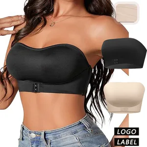 ODM.OEM Sujetador Sin Tirantes Bandeau Bras Front Closure Women's  Wireless Bra Strapless Seamless Strapless Bra for Women
