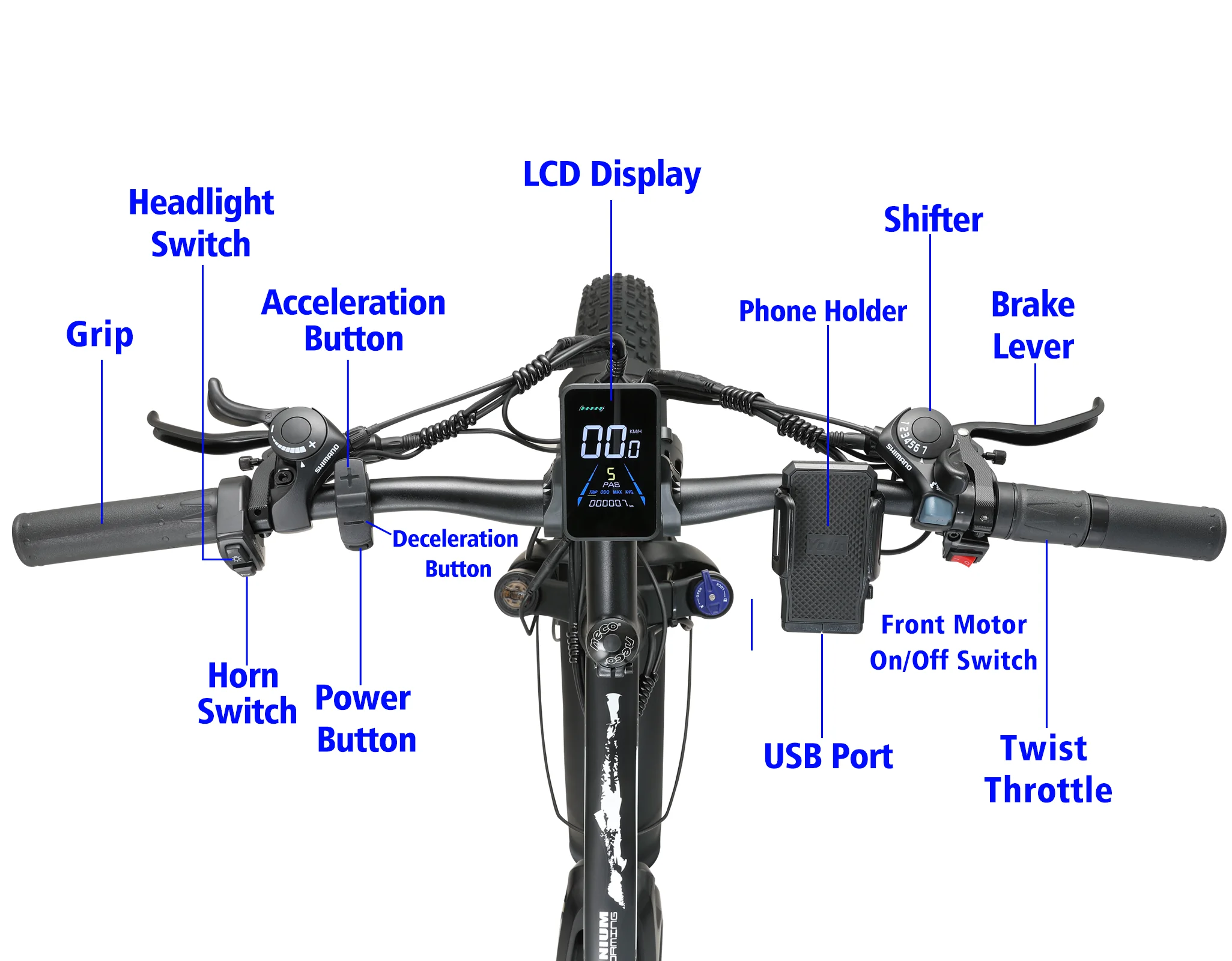 Vélo électrique KETELES K800 26 Pouces - 80NM*2 - Batterie 48V 23Ah - Neuf