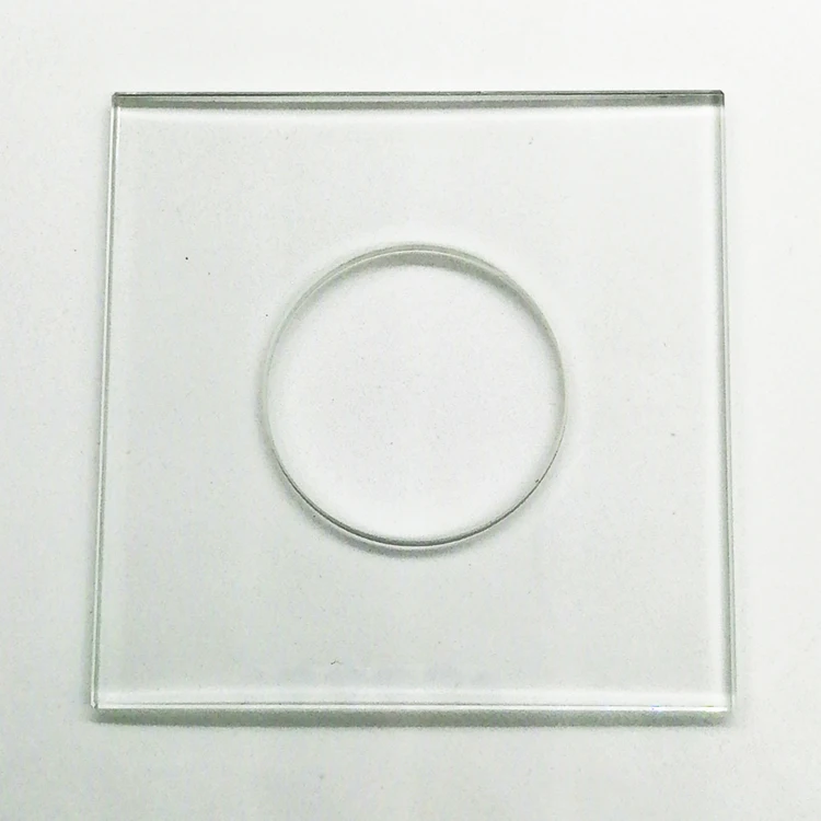 Custom Factory Tempered Glass Panel with Square & Holes Transparent Flat Pattern Fine Grinding Edge Deep Processing Glass Sheet