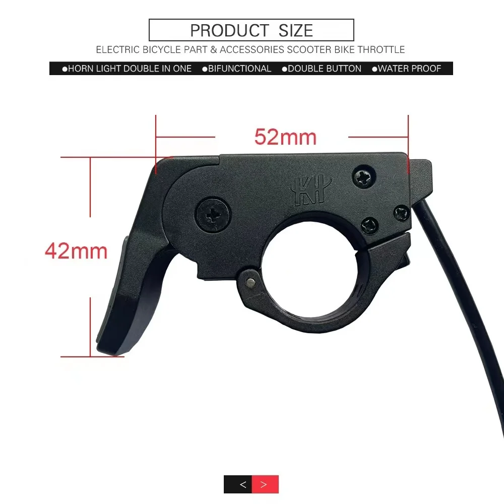 Electric Bicycle Electric Scooter Bike Throttle TT-009 Universal Left and Right Hand Handle Accessories