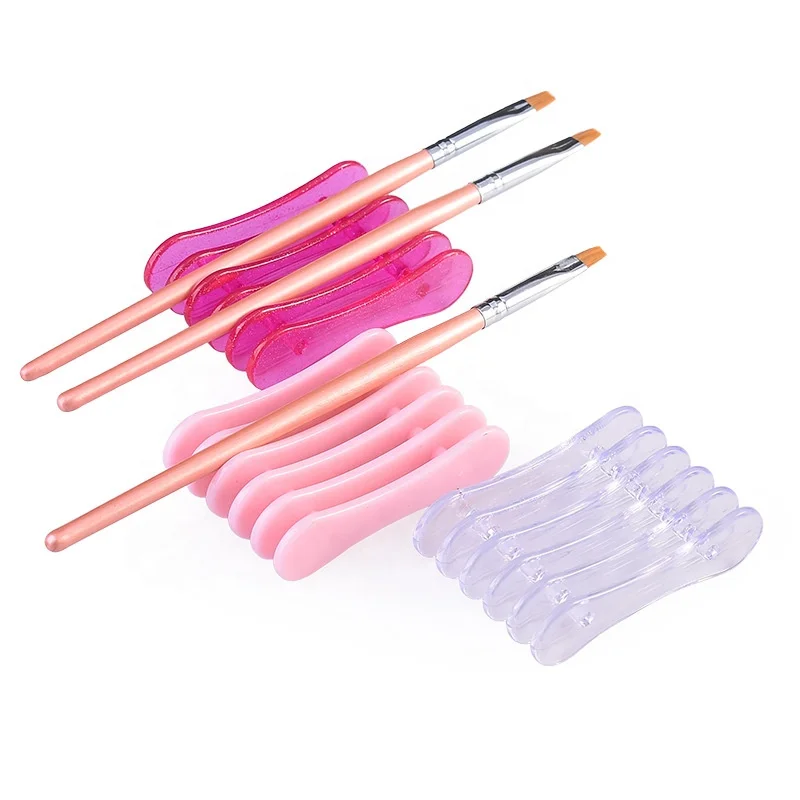 5 Grids Nail Art Painting Brush Holder Nail Brush Rack Painting Pen Rest  Holder Stand UV Gel Brush Display Holder Manicre Tools