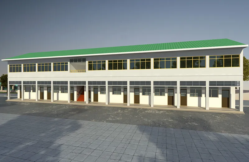Prefabricated Steel Structure School Building Metal Frame Multi Storey Steel Building Construction