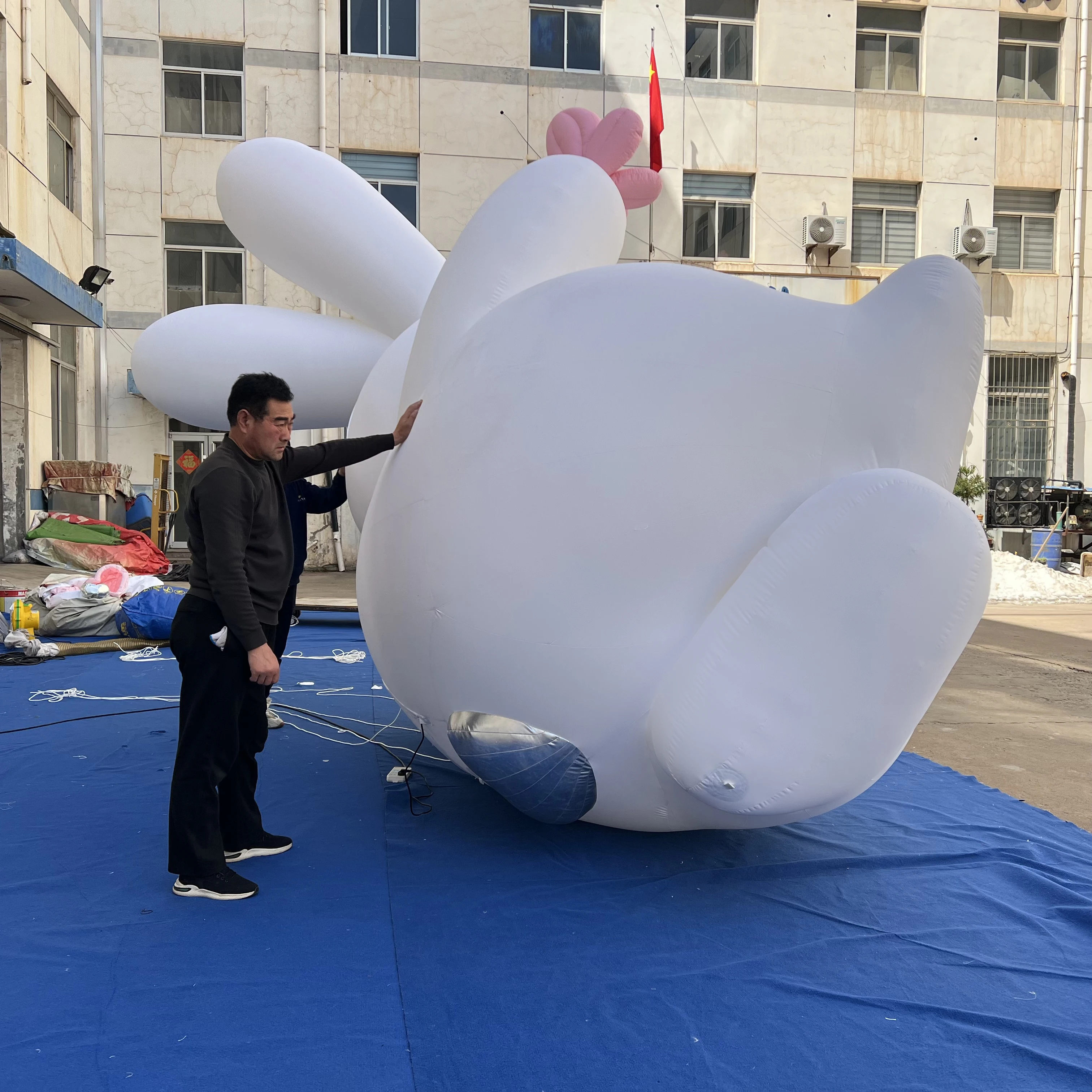 OEM Custom Inflatable Rabbit Mascot, Commercial Grade Advertising Inflatable for Commercial Exhibition & Event