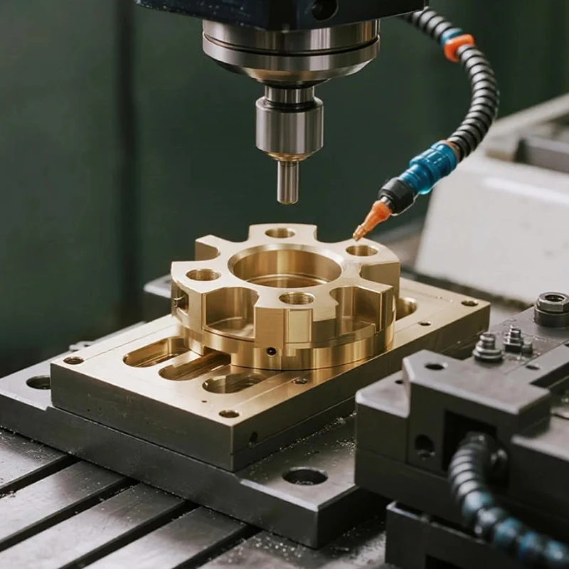 Custom Precision 5-Axis Prototype CNC Machining Service Brass Parts for Medical Device Development Automotive  Electronic