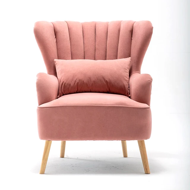 Velvet Chaise Accent Lounge Chairs Modern Living Accent Chair supplier