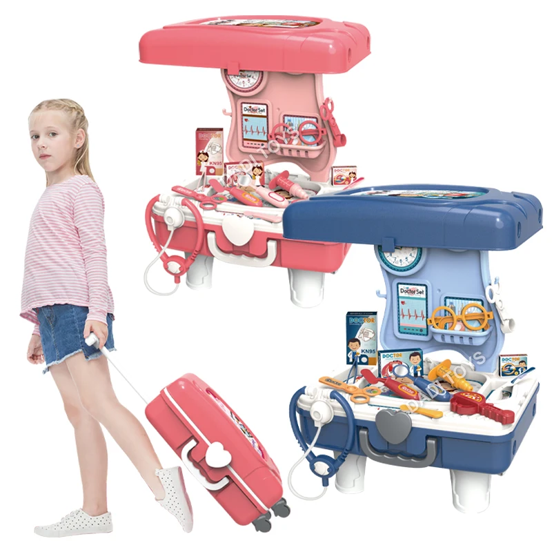Role Playing Medical Trolley Toy Box Doctor Toys for Kids