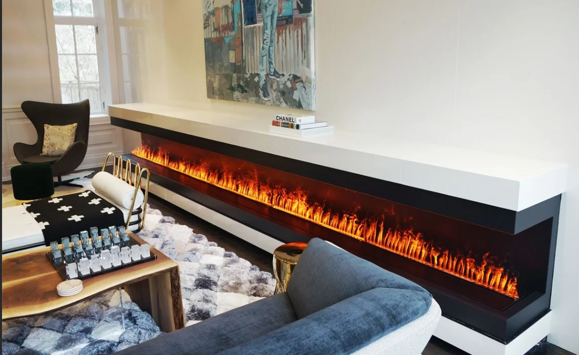Electric Fireplace, Steel, LED - detail 12