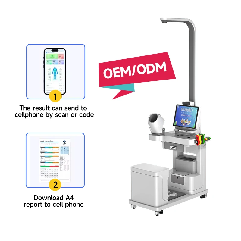 Smart Health Checkup Kiosk – Multifunctional Touch Screen Medical Health Analyzer for Hospitals & Clinics