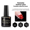 Base coat removible
