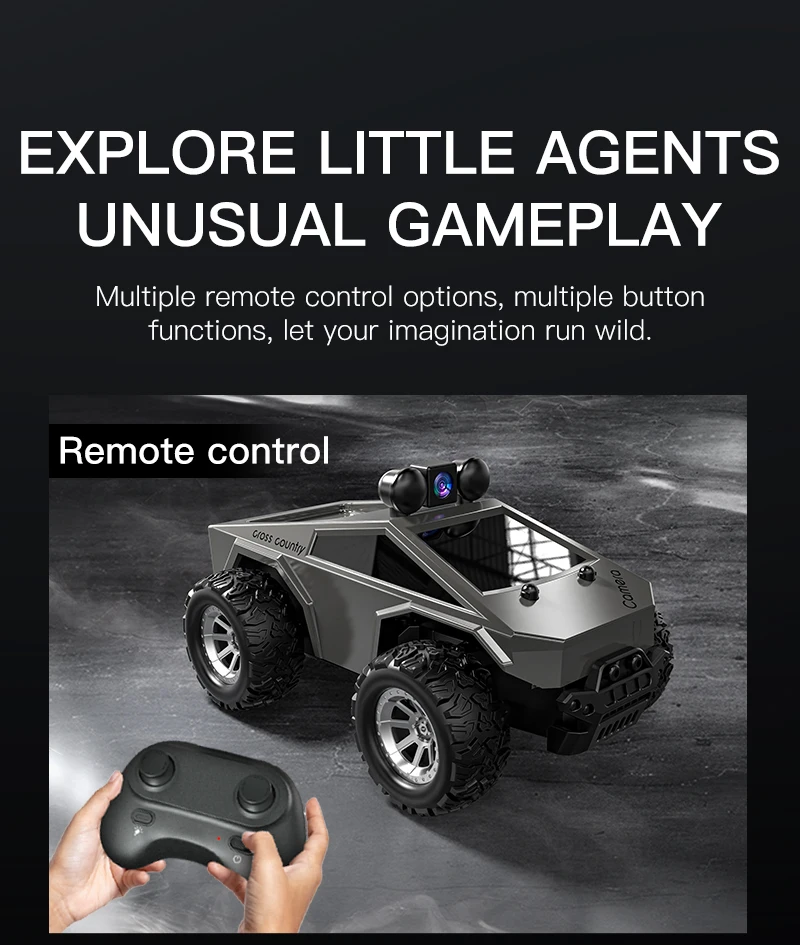 New Arrival HOSHI KF29 RC Car 1/28 Scale Mini Cyber Truck Toy Small Car with FPV Camera Remote Control Car Toys for Boys