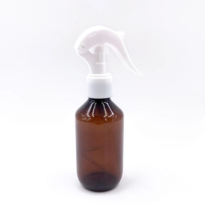 Custom 100ml 200ml 300ml 500ml Black Brown Hair Continuous Room Perfume Mist Pet Plastic Empty Round Spray Bottle