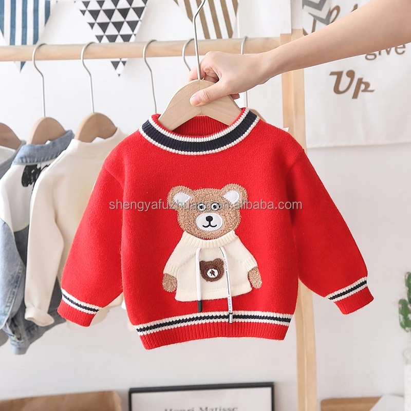 Wholesale Good Quality Children's Sweaters New Design Kids Sweater Clothes Fashion Long Sleeve Cartoon Knit Sweaters