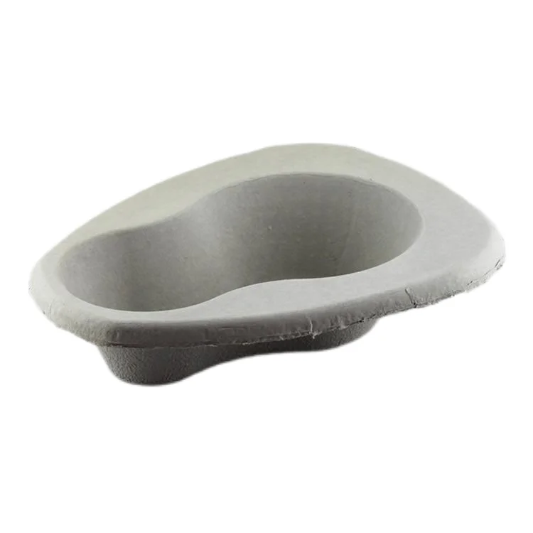Customize Disposable Pulp Bedpan Waterproof, Degradable and Environmentally Friendly Material Urine Pot Vomit Basin Pulp Molded