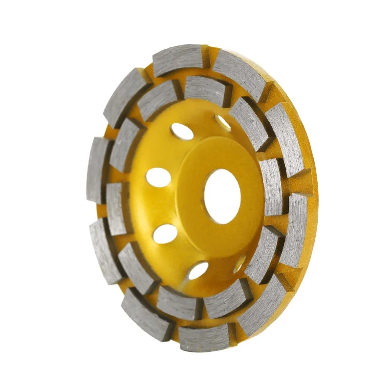 Алмазный шлифовальный режущий диск Cheaps 125 мм двойной сырой турборяд станок колесный для бетона мрамора кирпича