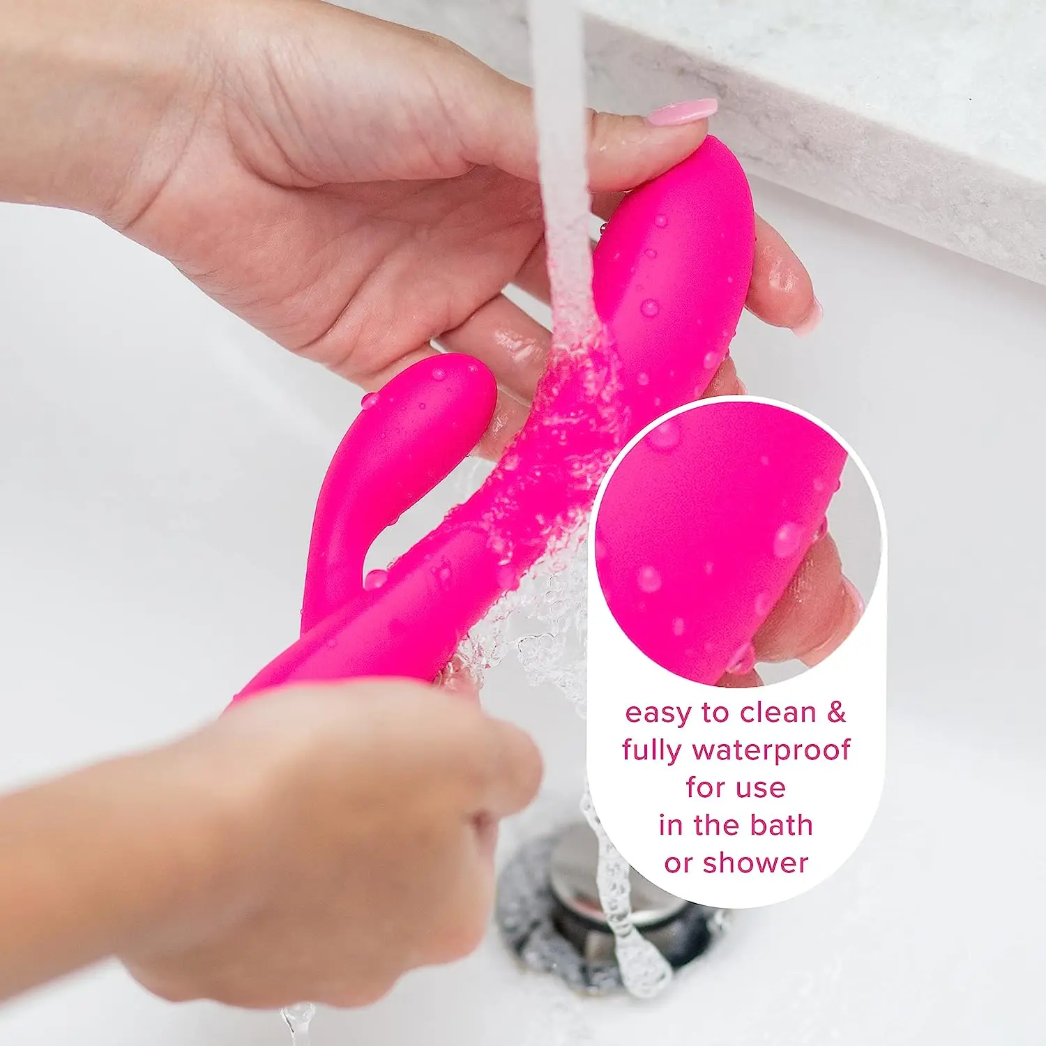 Body-Safe Silicone Fully Waterproof USB Rechargeable Dual Vibrating  Massager 10 Vibration Settings Rabbit Vibrator for Women