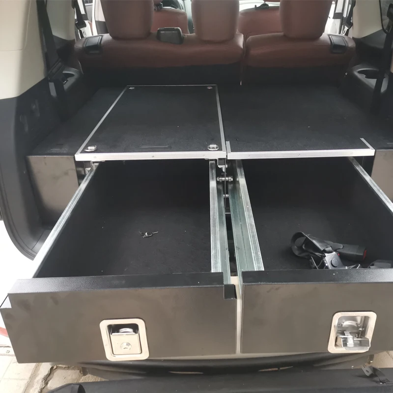 4x4 Suv Car Aluminum Drawer Vehicle System Trunk Sliding Security