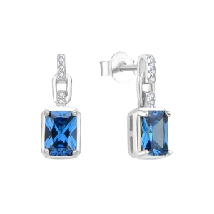 POLIVA Rhodium Plated 925 Sterling Silver Diamond Cubic Zirconia Solitaire Main Stone Earrings CZ Stud Earrings