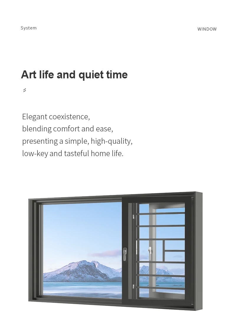 Opening Outwards Design Soundproof Aluminium Hinged Casement Windows