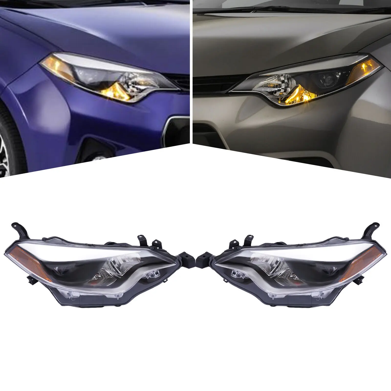 Halogenscheinwerfer links rechts ohne Glühlampe für 2014 2015 2016 Toyota Corolla