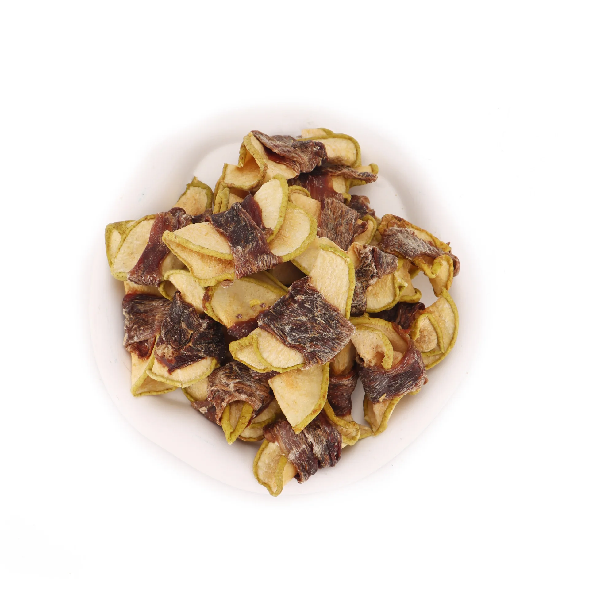 FDA Wholesale Dried Chicken Meat Chewable Snacks by Manufacturers Rolls Pear Slices Dog Snacks Pet Snacks Mass Production
