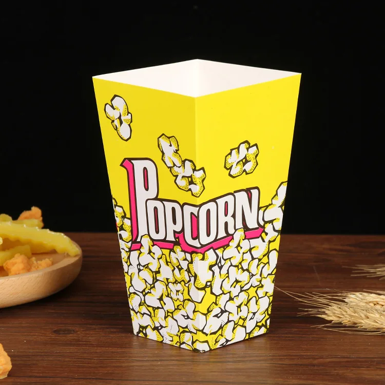 Alibaba.com: Custom printed paper popcorn boxes with lid in green, blue ...