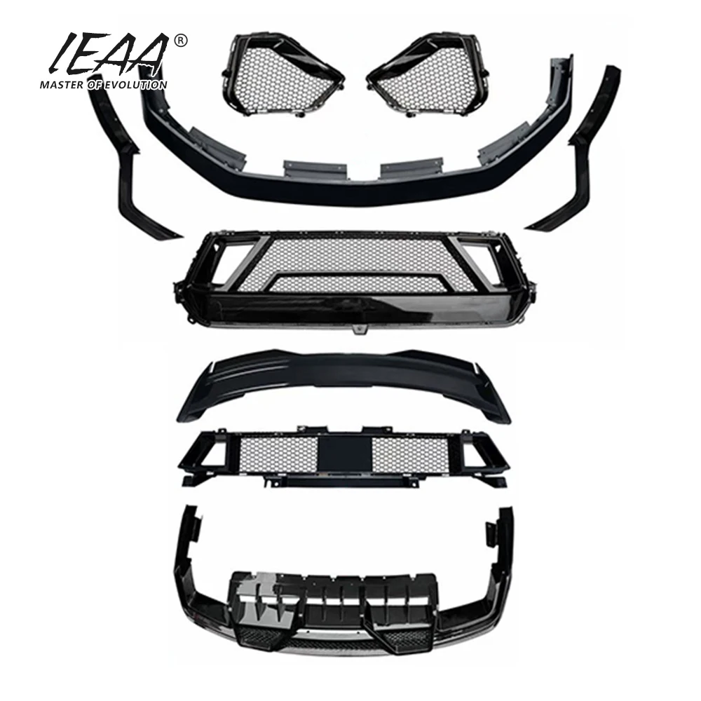 Body Kits 2024 Shelby Bodykit for ford Mustang GT Upgrade to HG.Shelby Style Body Kit PP Car Accessories Grille Front Lip