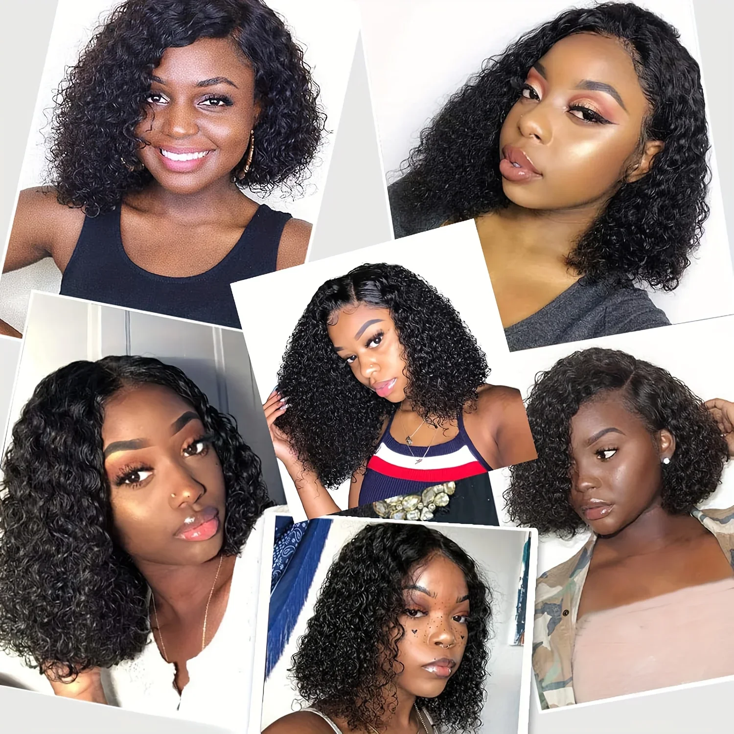 Echthaarperücke Deep Wave Bob Glueless Lace Front Für Damen_voghion.com