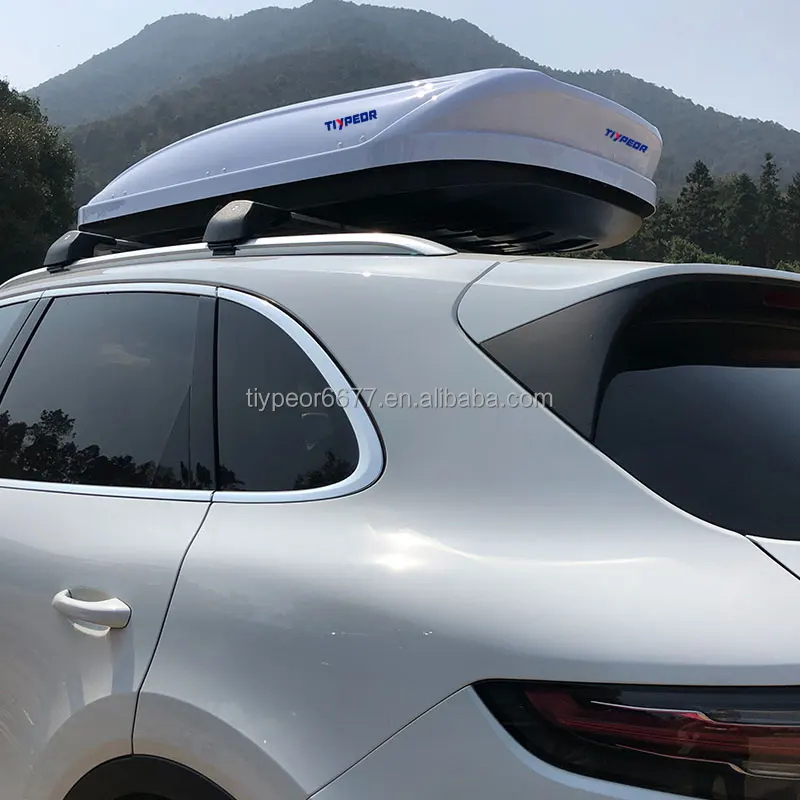 product high quality waterproof roof luggage bag storage top cargo box white 420l for universal car suv camptravel cargo carrier tiyepor889-4
