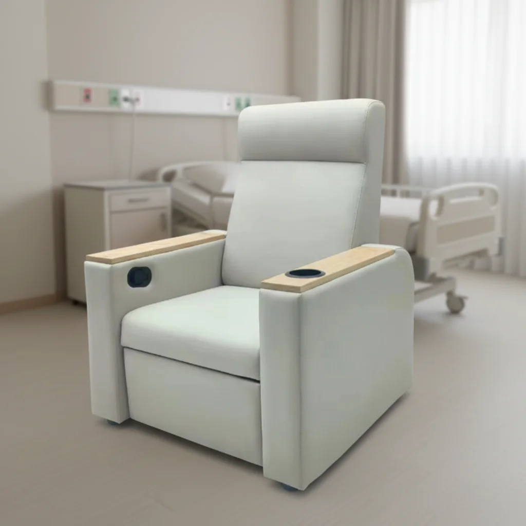 Companion Chair for Hospital Use Modern Design Steel Commercial Furniture 2