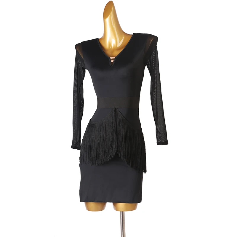 Профессиональная одежда для латиноамериканских танцев OCTLQ294, одежда для художественного обследования, танцевальная юбка