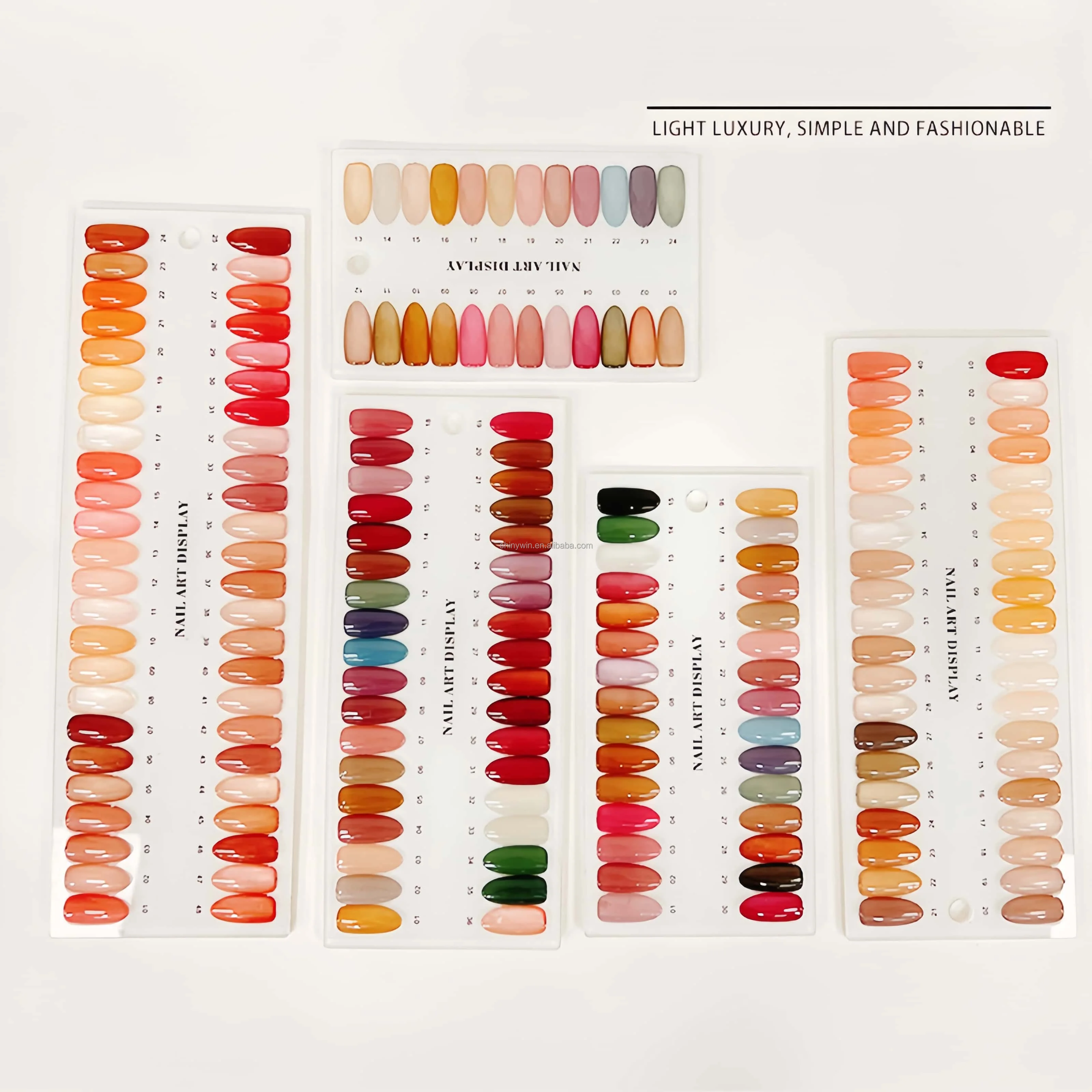 40/48 Colors Nail Color Chart - Professional Display Board