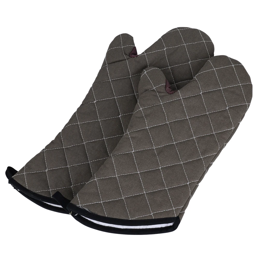 Hot Selling Professional Industrial Bakeries Oven Mitts Newest Design Recycled Cotton Lining Grilling Gloves Heat-resistant