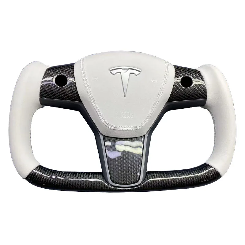custom upgrade body kit Carbon fiber steering wheel for Tesla model Y