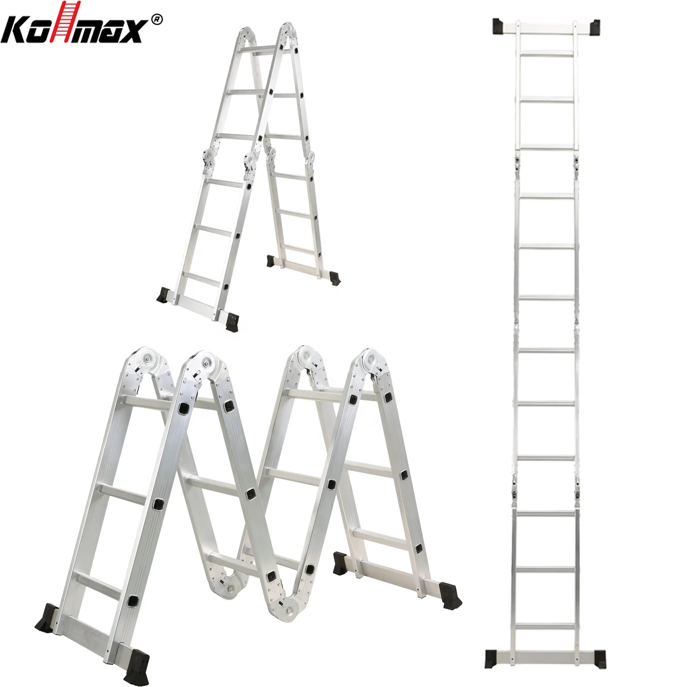 Factory En131 Telescopic Ladder Aluminum Multi-purpose Ladder for Garden Warehouse Construction