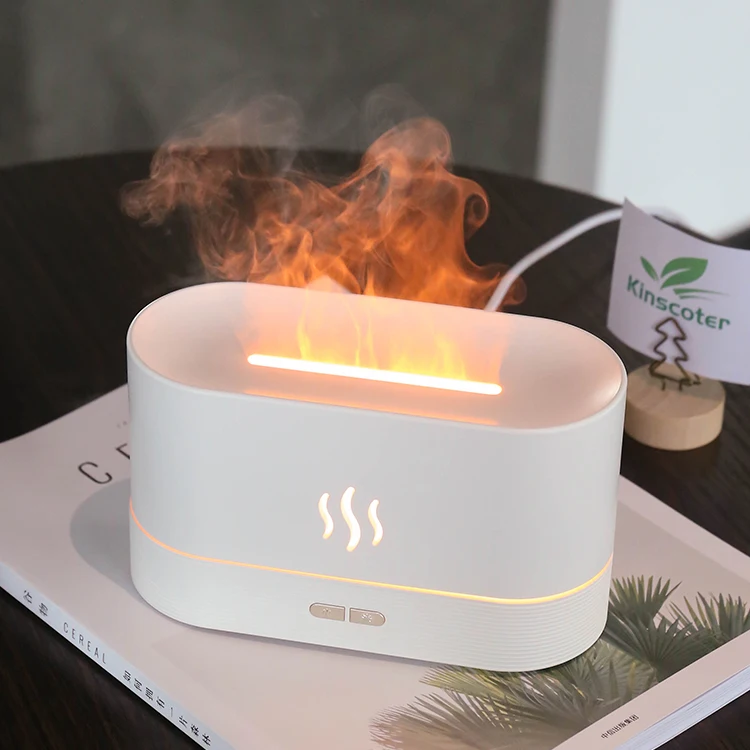 Home Small USB Fire Diffuser Flame Humidifiers Mini Sprayer Car Essential Oil Aroma Flame Diffusers