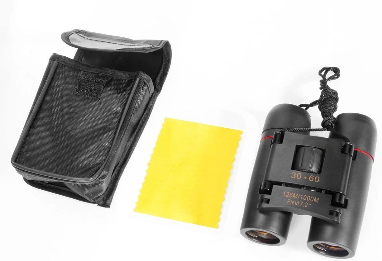 30x60 Mini Small Compact Binoculars for Kids and Adults Portable Pocket Foldable Binoculars for Waterproof Bird Watching