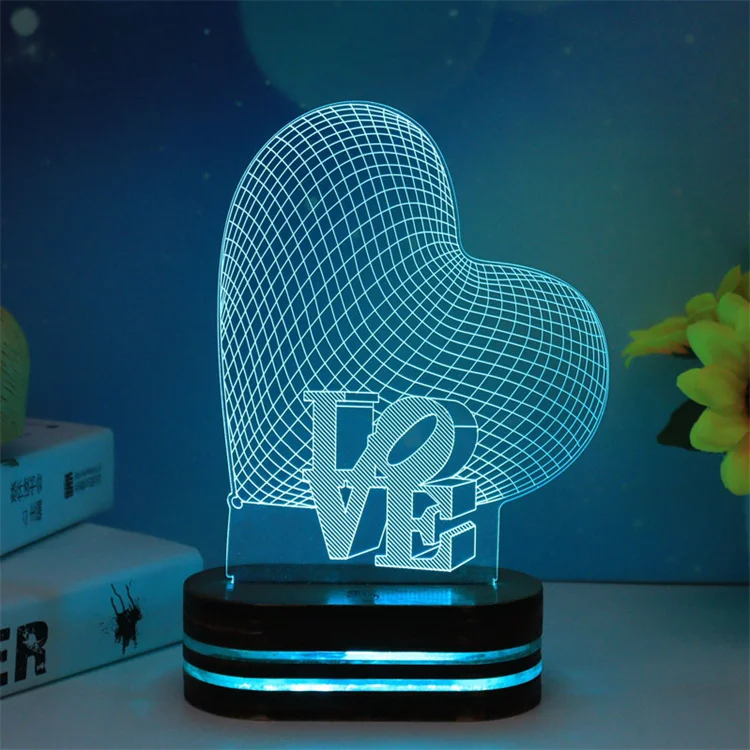 Anime Night Light - Kawaii 3D LED Lamp Gift for Christmas