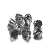 Grand porte-fleurs en alliage d'argent antique style deux