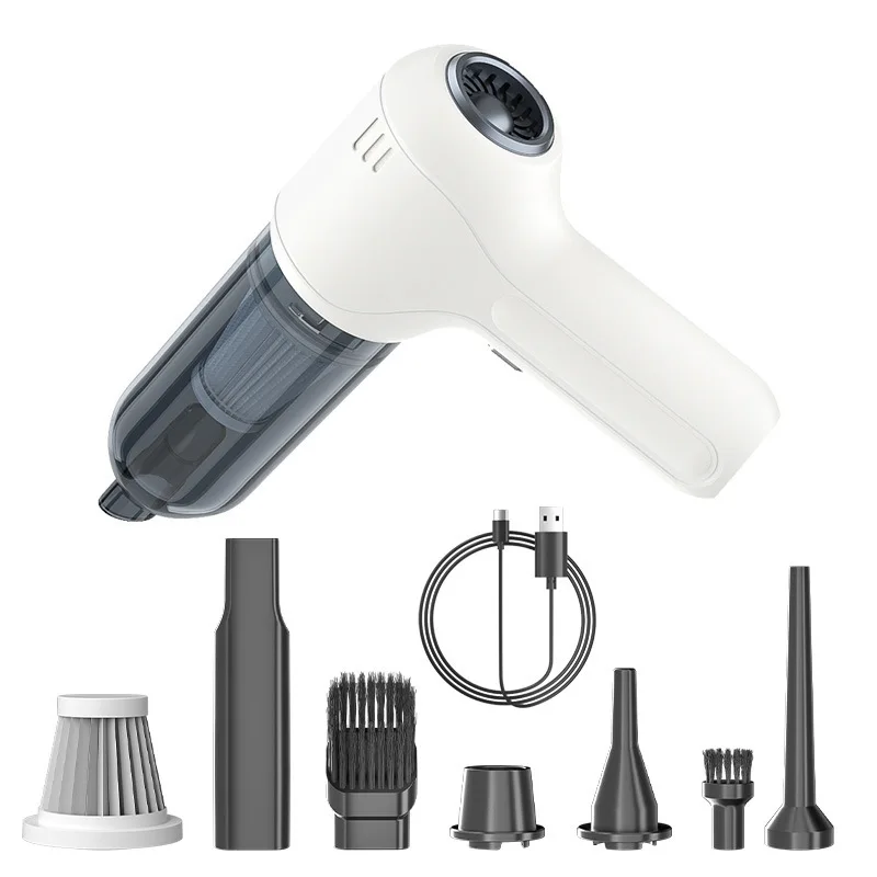 High Power Brushless Motor ABS Vacuum Cleaner Dust Blower Rechargeable 12000pa Wireless Handheld