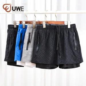 Fitness Liner Running Athletic Masculino Squat Gym Shorts Exercise Trail Workout Shorts for Men